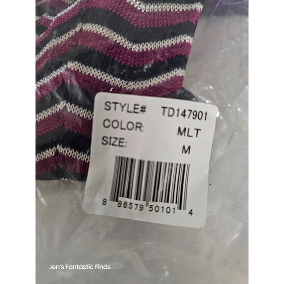 Trina Turk Chevron Belted Sweater Dress w/ Slip M NWT - Picture 2 of 7